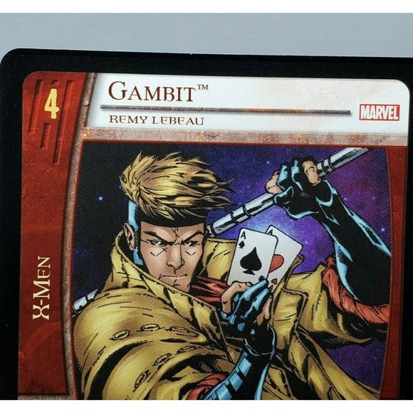 Upper Deck VS. System X-Men Marvel Gambit Remy Lebeau 2004 Trading Card - Picture 9 of 10